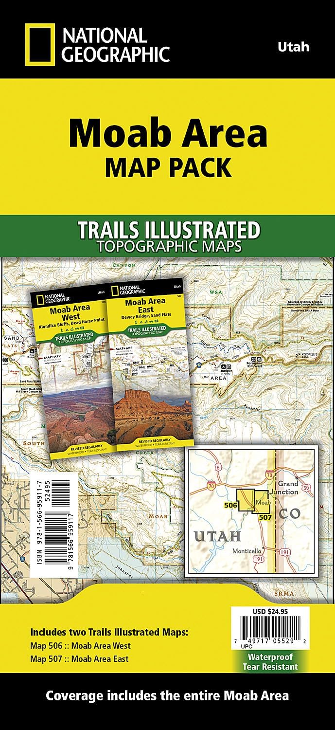 Moab Area [Map Pack Bundle] (National Geographic Trails Illustrated Map)